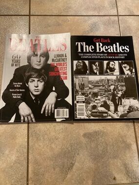 The Beatles Collector Magazines with Red Accent Titles